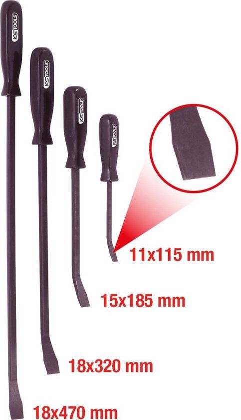 KS Tools 911.8100 Breekijzerset, 4-dlg