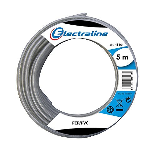 Electraline electroline 11417 kabel FEP/PVC-2x075mm. -5 m transparant