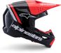Alpinestars S-M3 Radium Casque Cross Noir Rouge Fluoro Blanc Brillant XL