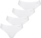 Sloggi Pure Comfort Tai-slip voor dames, wit, effen, 4 stuks