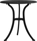 Prolenta Maison Exclusive - Table de jardin noire 62 x 62 x 65 cm en fonte d'aluminium