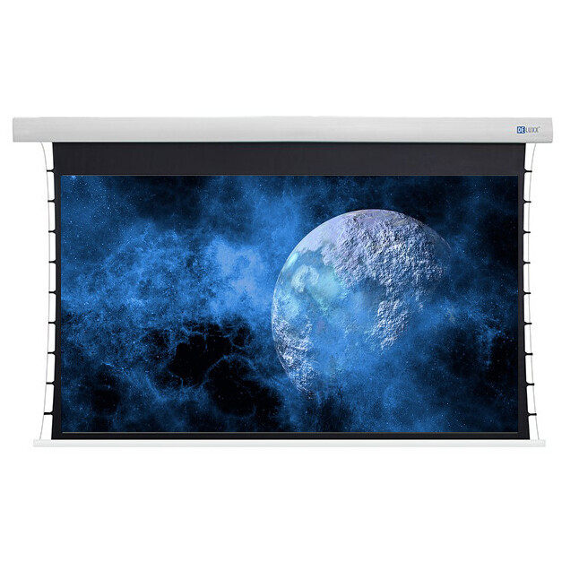 Celexon DELUXX Cinema motor hoog contrast projectiescherm Tension 376 x 211cm, 170" - DARKVISION