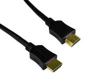 RS PRO HDMI-kabel A HDMI Ethernet stekker B HDMI Ethernet stekker 4K max, 50cm, zwart