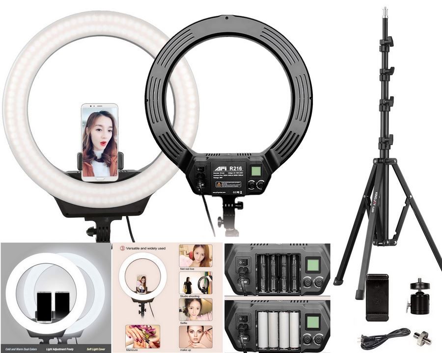 Kingjoy/AFI R216+FL2009+BD3+LC15 Ringlight Set