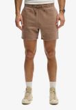 Superdry Micro Logo Shorts Heren Korte Broeken Shitake Brown Maat M