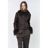 Lollys Laundry Faux Fur Jas - Bruin