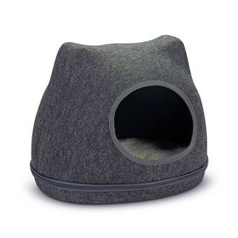 Beeztees Yupik Katteniglo - Vilt - Grijs - 40x33x35 cm