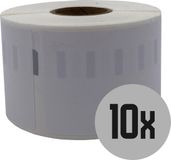 DULA Dymo Compatible labels - Wit - 11356 - S0722560 - Naambadge etiketten - 10 rollen - 41 x 89 mm - 300 labels per rol