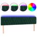 VidaXL Hoofdbord Donkergroen Fluweel 200x7x78/88 cm