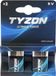 TyZon 9 V super-alkaline batterijen, 2-pack