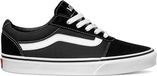Vans Ward Suede/Canvas Dames Sneakers - Black/White