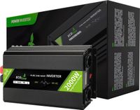 EcoLine - Omvormer 24V Naar 230V - 2000w Vermogen 4000w Piek- Zuivere sinus - Spanningomvormer - Remote Controlled