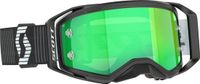 Scott Sports SA Crossbril, Zwart/Wit met Reflecterende Groene en Heldere Lens