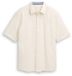 Tom Tailor - Comfort Fit katoenen overhemd met korte mouwen - Maat S - Gardenia White
