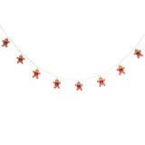 Feeric lights & Christmas kerst thema lichtsnoer - peperkoek mannetjes - 135 cm - 10 LED lampjes - batterij
