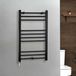 Hudson Reed Kent Sèche-serviettes électrique plat – Anthracite – 160 cm x 40 cm - Avec élément thermostatique sur prise