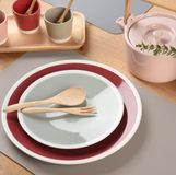 Merkloos Venilia Placemat placemat voor eetkamer afwasbaar polypropyleen, geschikt voor levensmiddelen, Beige, 45 x 30 cm, 4 stuks