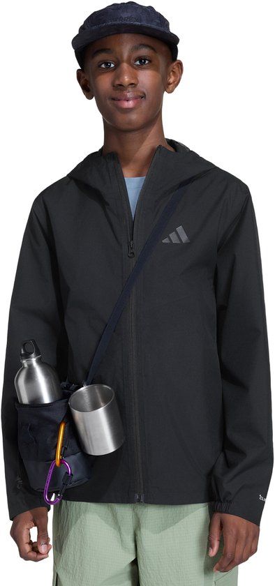 Adidas Terrex Terrex Kids Multi 2 Layer Climaproof Regenjack - Kinderen - Zwart