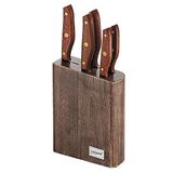 Maestro MR-1416 Professionele keukenmessen, 6 stuks, houten keer, 5 messen, messen van roestvrij staal, ergonomische handgrepen