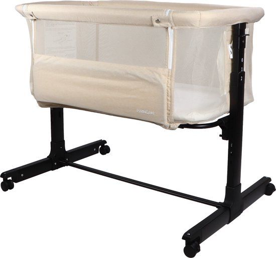 MamaLoes Noé Beige Co-Sleeper Wieg aan Bed ML040709