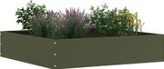 Bordure de pelouse 60 x 60 x 13 cm Acier Vert olive