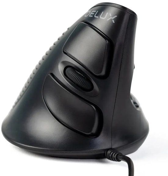 Delux M618XU Ergonomische Verticale Muis – USB Bedraad – Stille Klik – 6 Knoppen – 3200 DPI