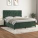 Maison Exclusive - Boxspringbed met matras, vert foncé, 160x200 cm, velours