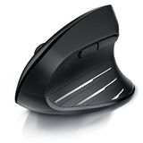 CSL Verticale draadloze muis, 2,4 GHz, ergonomisch ontwerp, 1000-2400 DPI, PC en Mac