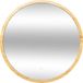 5five Ronde Bamboe Wandspiegel met LED-verlichting - 57 cm