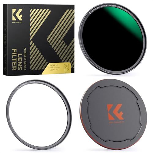 K&F Concept Magnetisch ND-filter Magnetic grijsfilter ND1000 (10 diafragmafstanden) snelwisselsysteem met lensadapter 67 mm