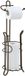 LCUS SunnyPoint toiletrolhouder met reserve, verchroomd, 19,5 cm L x 18 cm B x 60 cm H, brons