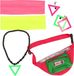 Merkloos Foute 80s/90s Party Verkleed Set Dames Neon Polyester