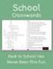 School Crosswords: Back to School Has Never Been This Fun.