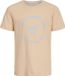 JACK&JONES JJSIMON TEE SS CREW NECK JNR Garçon T-shirt Peach Parfait Coton 128