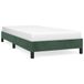 VidaXL Cadre de lit 80x200 cm velours vert foncé