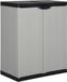 Armoire de jardin avec 1 étagère 68x40x85 cm gris et noir