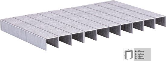 VONROC Nieten – 1000 stuks – 10mm – Universeel