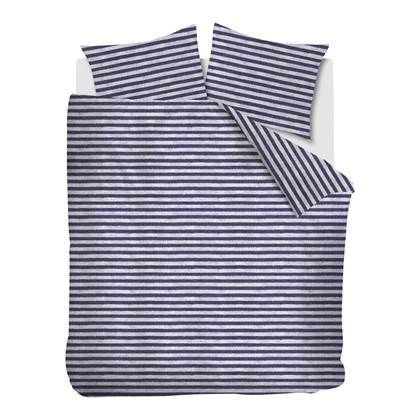 Ariadne At Home Knit Stripes Dekbedovertrek 240 x 200/220 cm - Blauw
