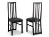 Lot de 2 chaises REBECCA laqué noir brillant