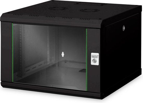 Digitus DN-19 07U-6/6-SW rack 7U Wandrek Zwart