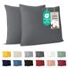 Dreamzie katoenen kussensloop 40x40 cm antraciet (set van 2), OEKO-TEX