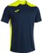 Joma Championship VI Shirt Korte Mouw Dames - Marine / Fluogeel