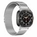 Samsung Milanese band met parachute sluiting - Zilver - Galaxy Watch 8 Classic - 46mm