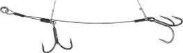 Savage Gear Carbon 49 Double Stinger - Ligne d'armature - 13.5cm - 23kg - Taille de l'hameçon 2/0 - 2 Pièces