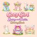 Cozy Girl Spring & Easter Coloring Book