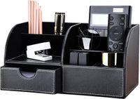 Merkloos Bureau-organizer van PU-leer