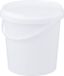 Jerrycanshop Emmer met deksel - 1 liter - rond - wit