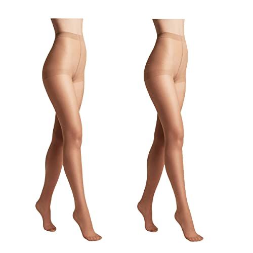 Conte Elegant 2-Pack Semi-Matte Panty - Brown - Size 5