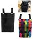 Sacoche de guidon de vélo - Sacoche de guidon de vélo - Tissu Oxford imperméable - 26,5 x 16,3 cm - Multicolore et noir - Pour le trajet domicile-travail