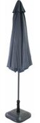 SenS-Line - Parasol Salou Stokparasol - Ø300 cm - 8-ribs- Polyester - Antraciet - Zonder Parsolvoet